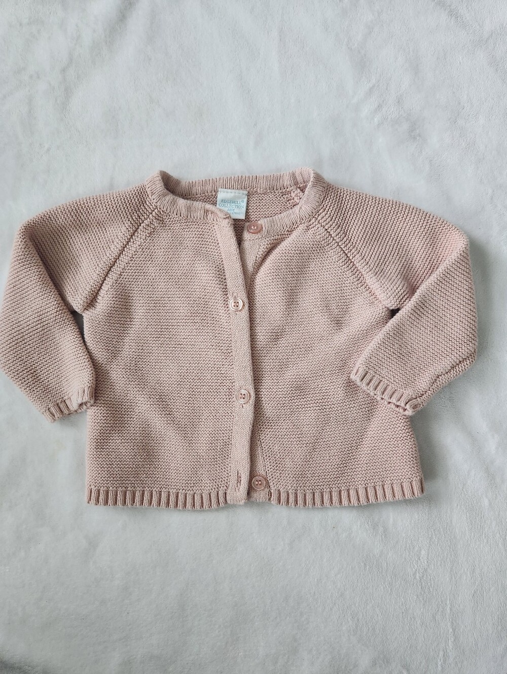 Edgehill Collection Light Pink Knit Cardigan Sweater
